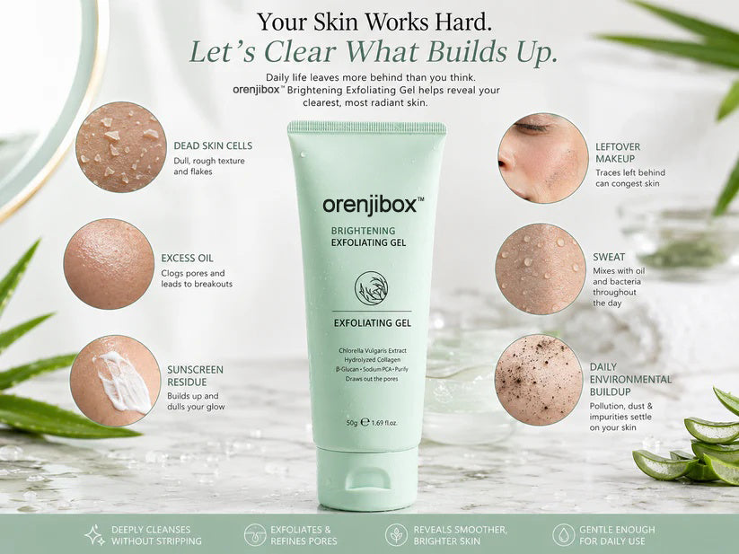 orenjibox™ Face & Body Soft Peel Glow Reset Gel