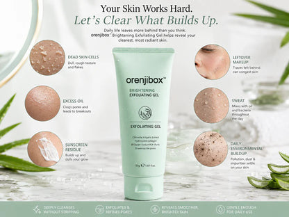 orenjibox™ Face & Body Soft Peel Glow Reset Gel