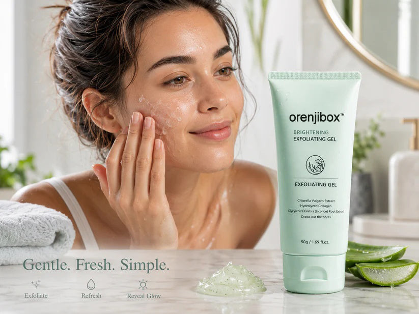 orenjibox™ Face & Body Soft Peel Glow Reset Gel