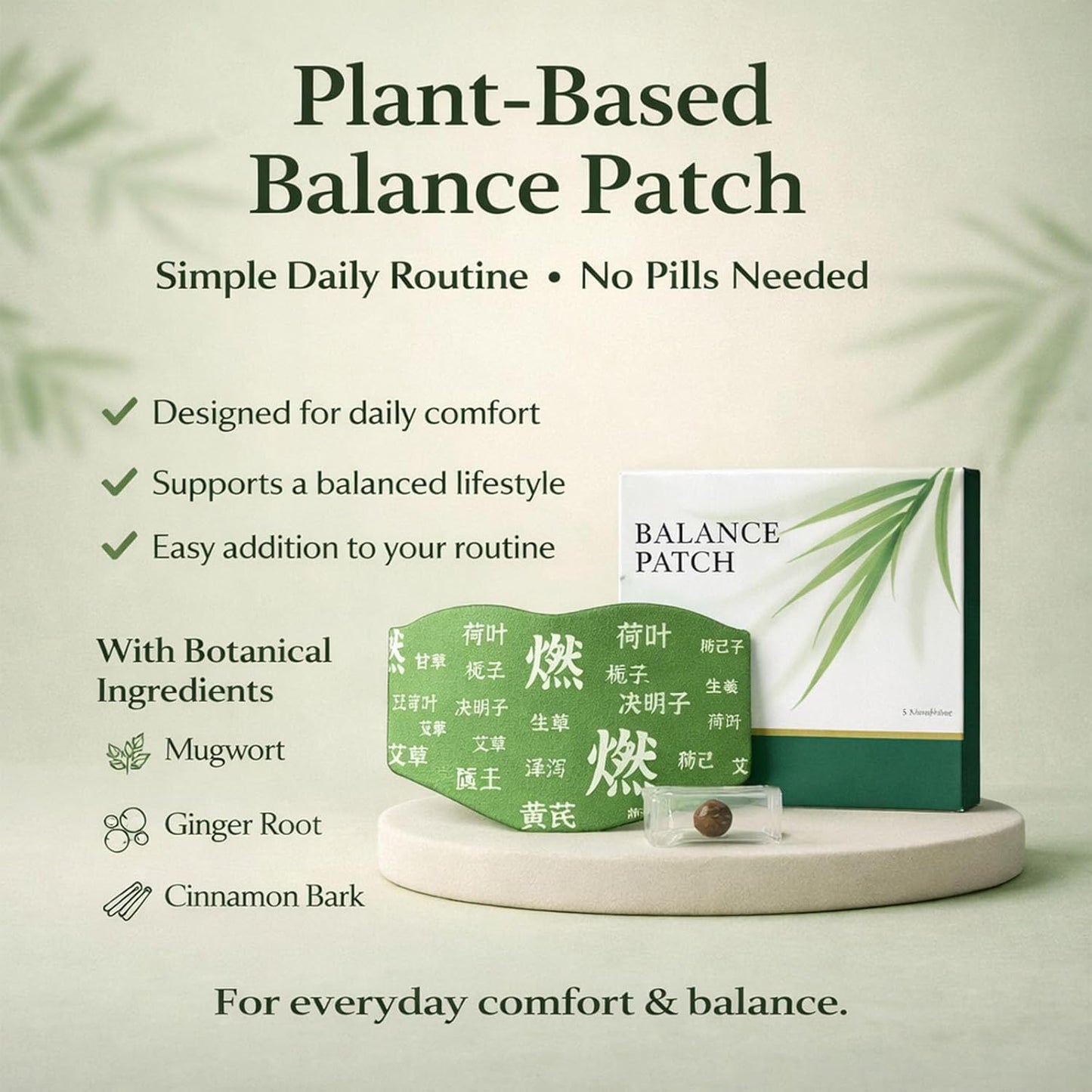 orenjibox® 🌿Herbal Balance Patch — Japanese Kampo Formula